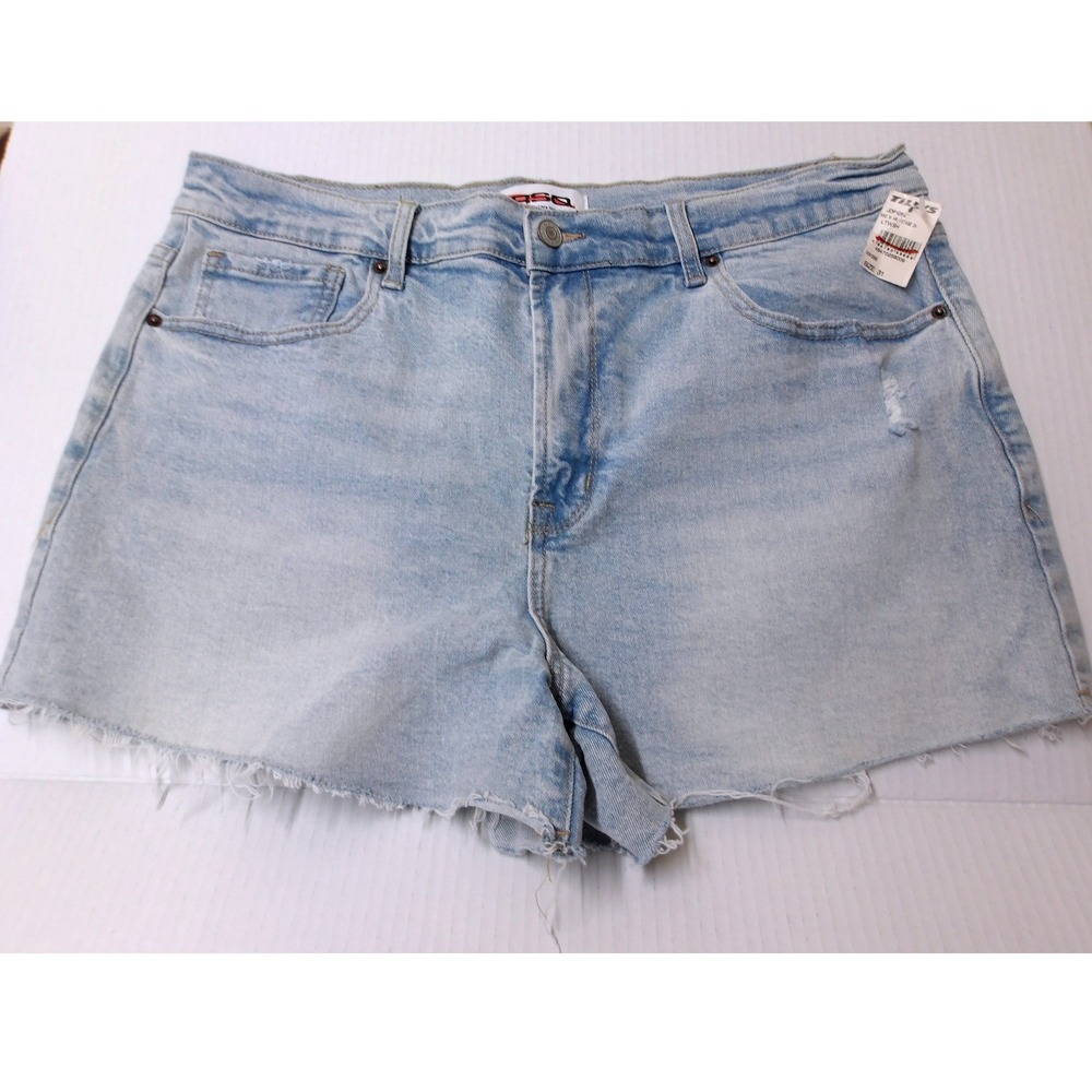 RSQ‎ Women's Sz 31 (34"x3") High Rise Distressed Denim Cutoff Shorts /#26117